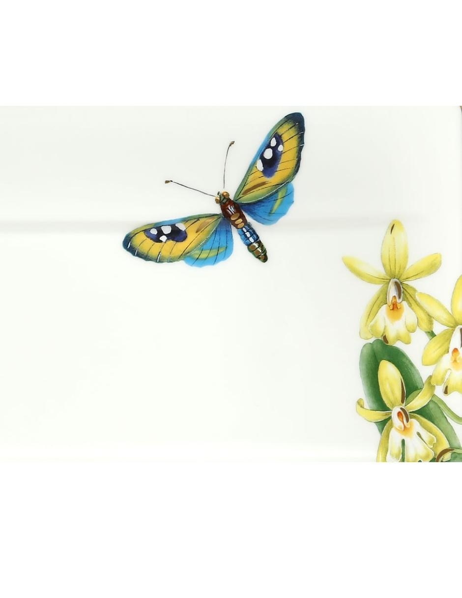 Platón rectangular Amazonia blanco 3