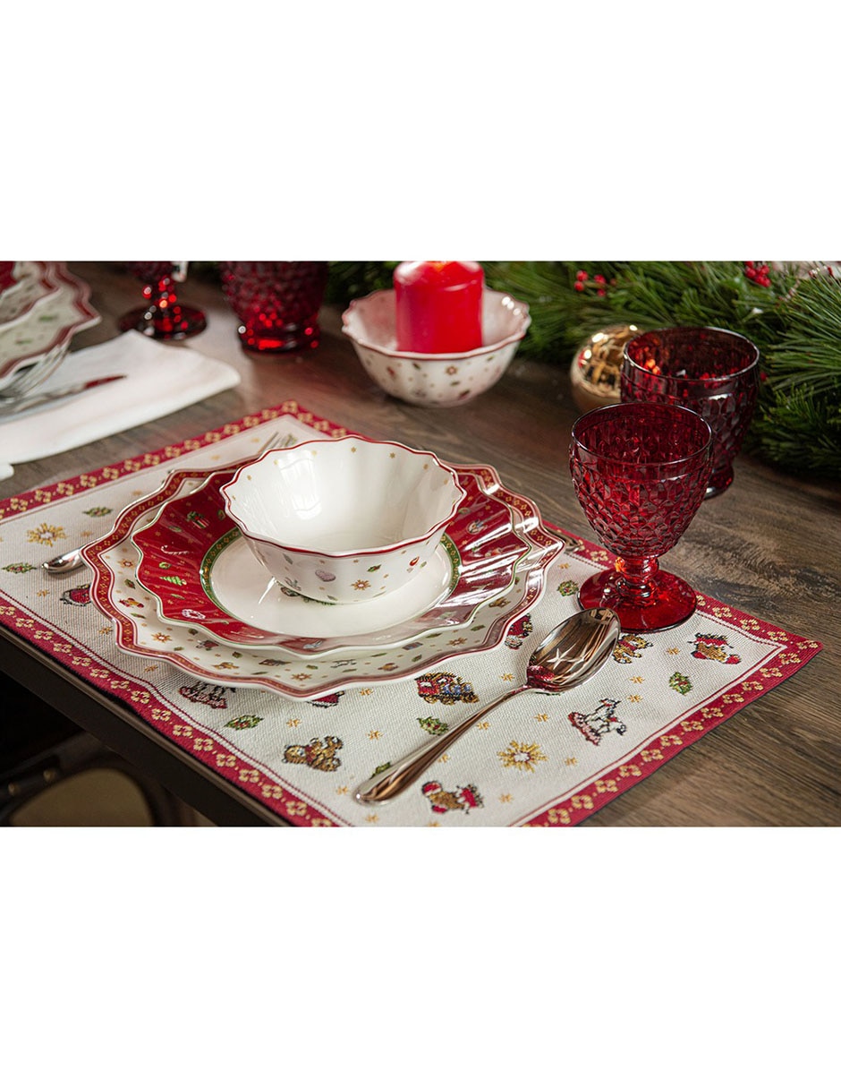 Plato trinche navideño Toy's Delight de porcelana 4