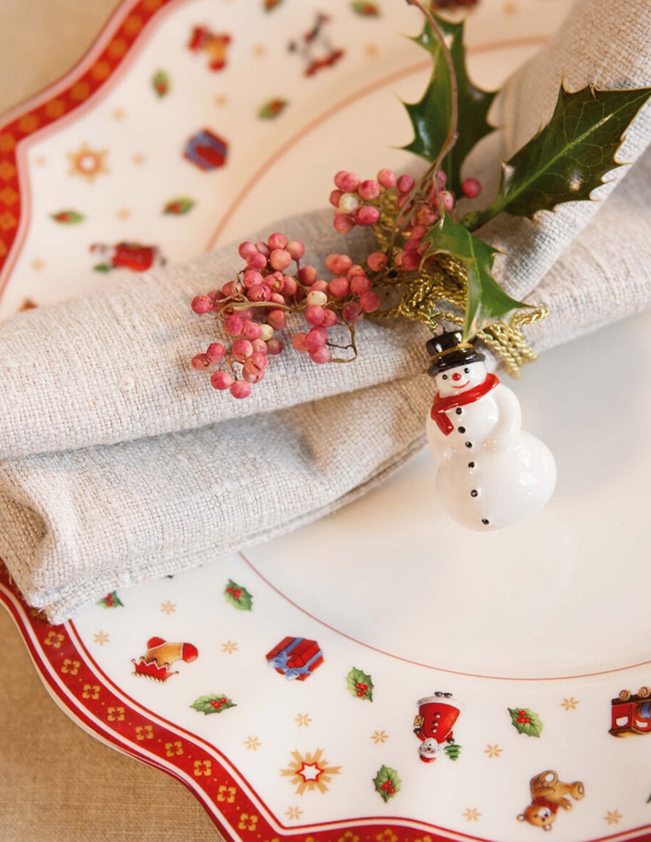 Plato trinche navideño Toy's Delight de porcelana 2