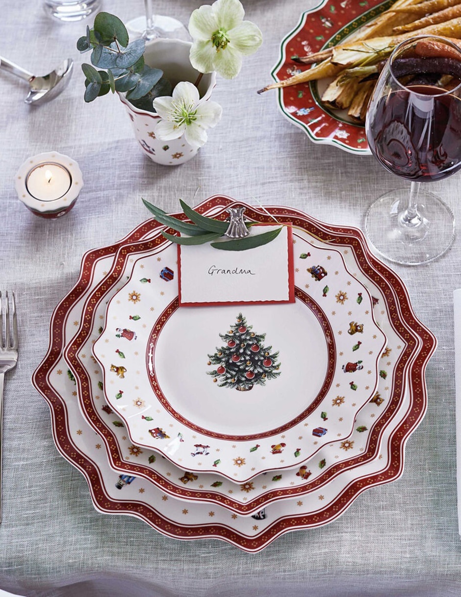 Plato trinche navideño Toy's Delight de porcelana 3