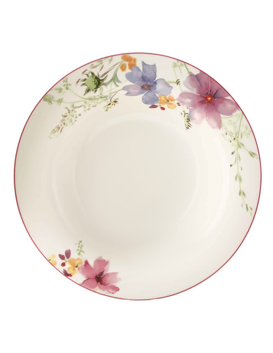 Plato base Mariefleur de porcelana