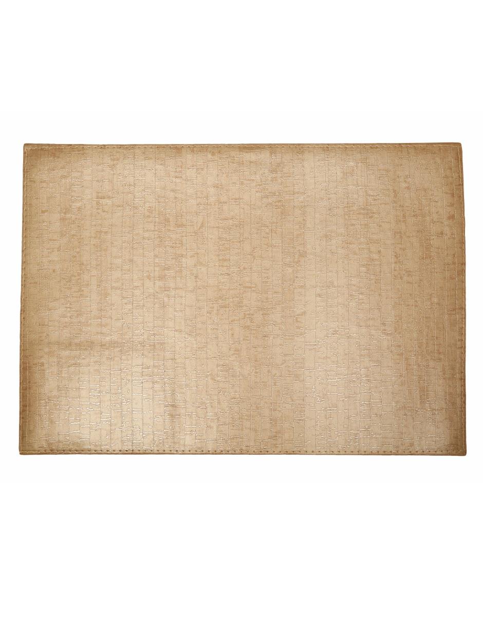 Mantel individual rectangular de ratán pvc