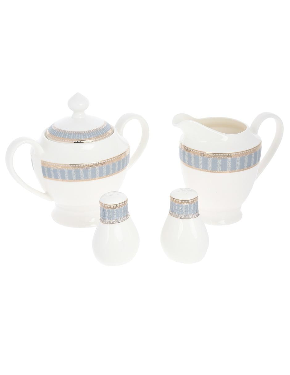 Vajilla cerrada Blue Jasmine de porcelana para 12 personas 2