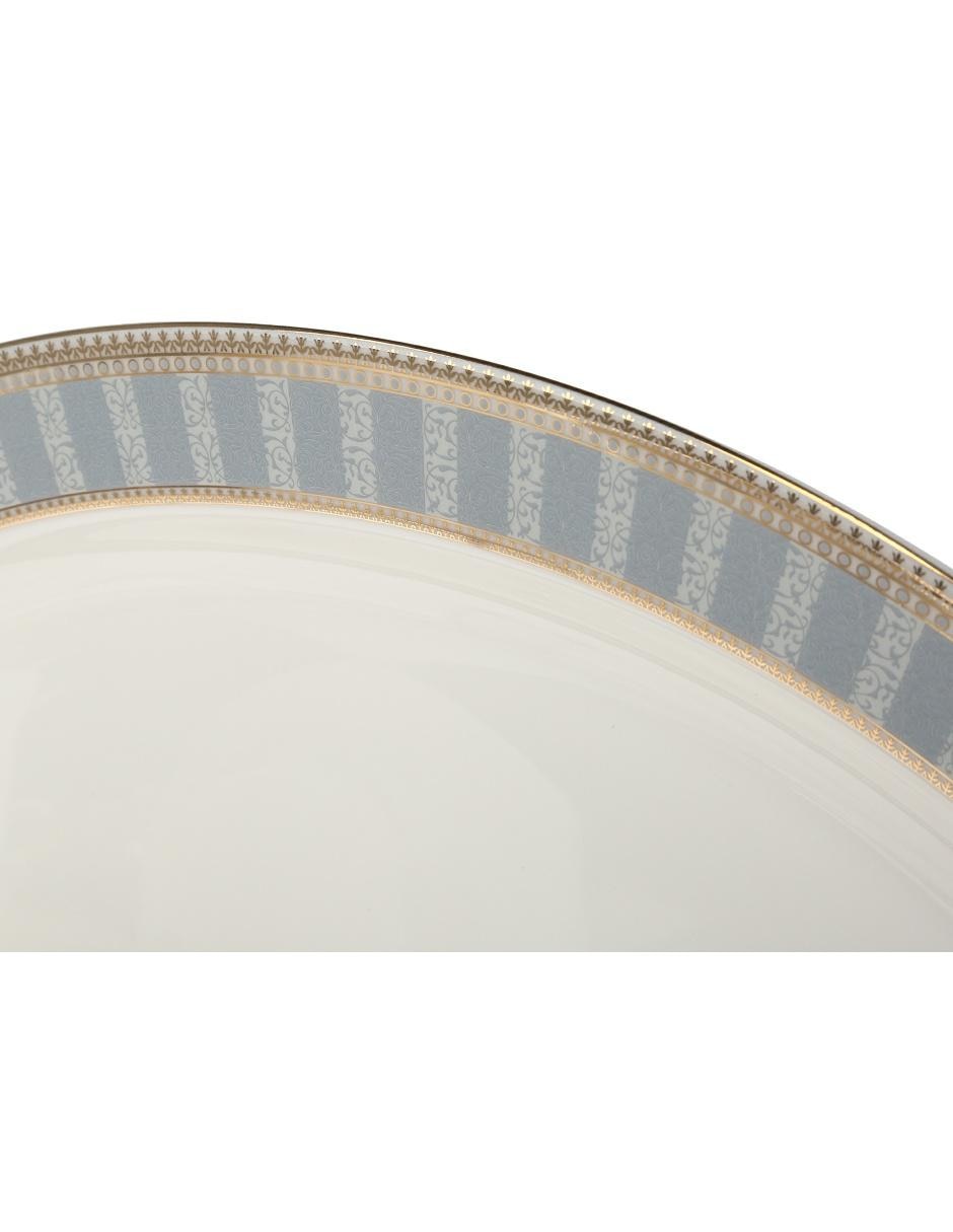 Vajilla cerrada Blue Jasmine de porcelana para 12 personas 5