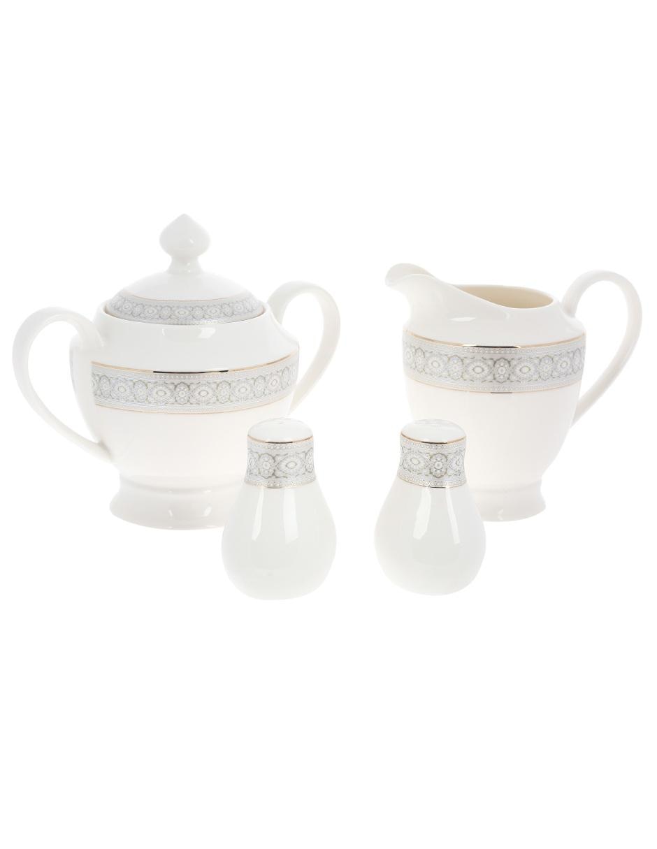 Vajilla cerrada Victoria de porcelana para 12 personas 2