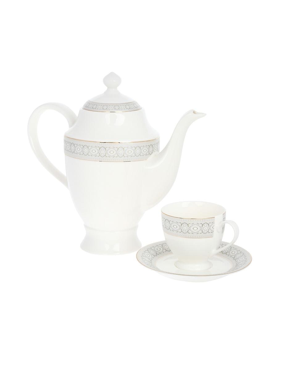 Vajilla cerrada Victoria de porcelana para 12 personas 4