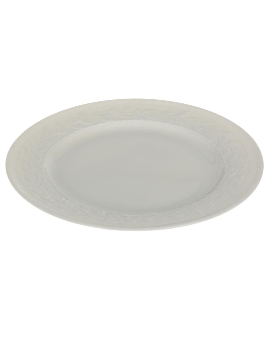 Plato para ensalada Louvre blanco 2