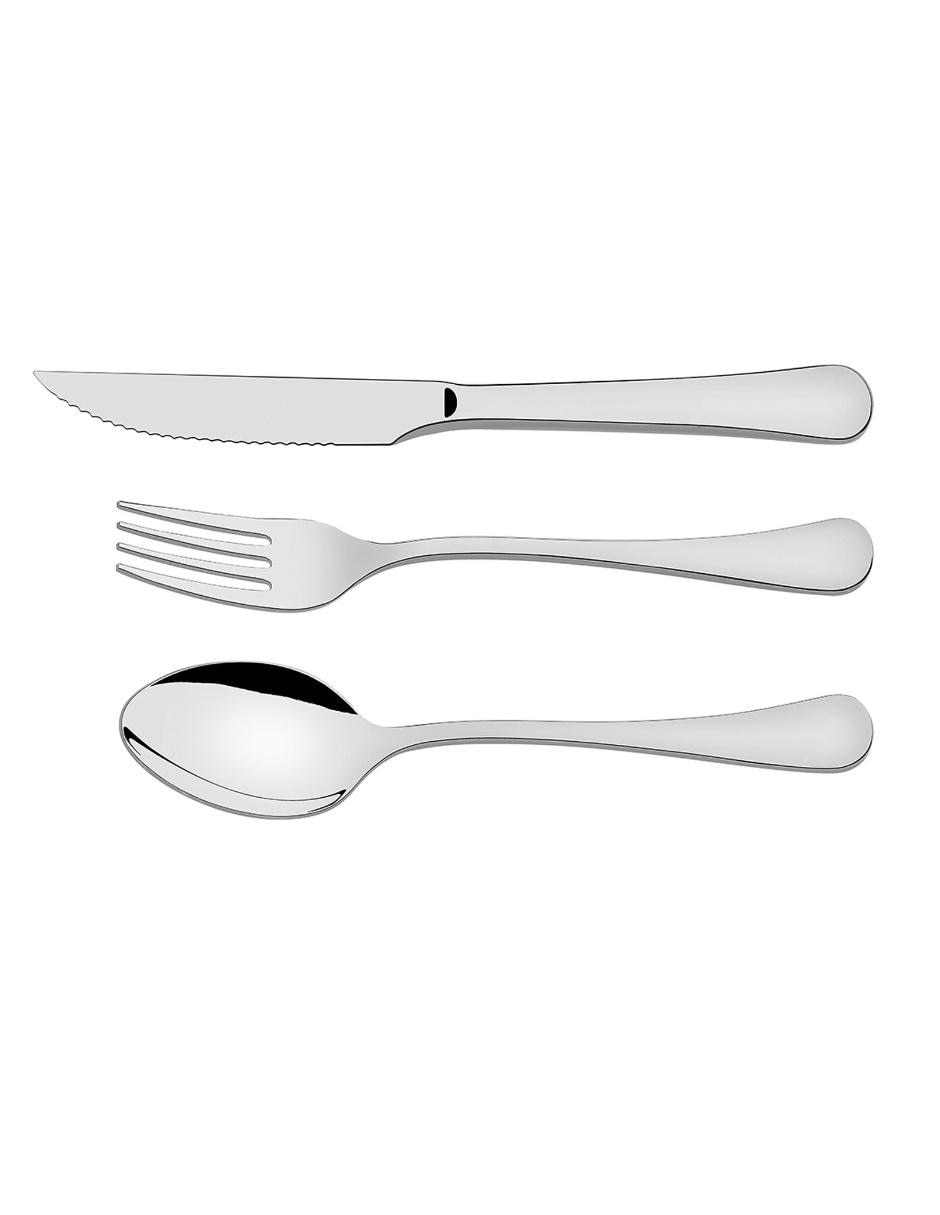 Set cubiertos de acero inoxidable 26 piezas