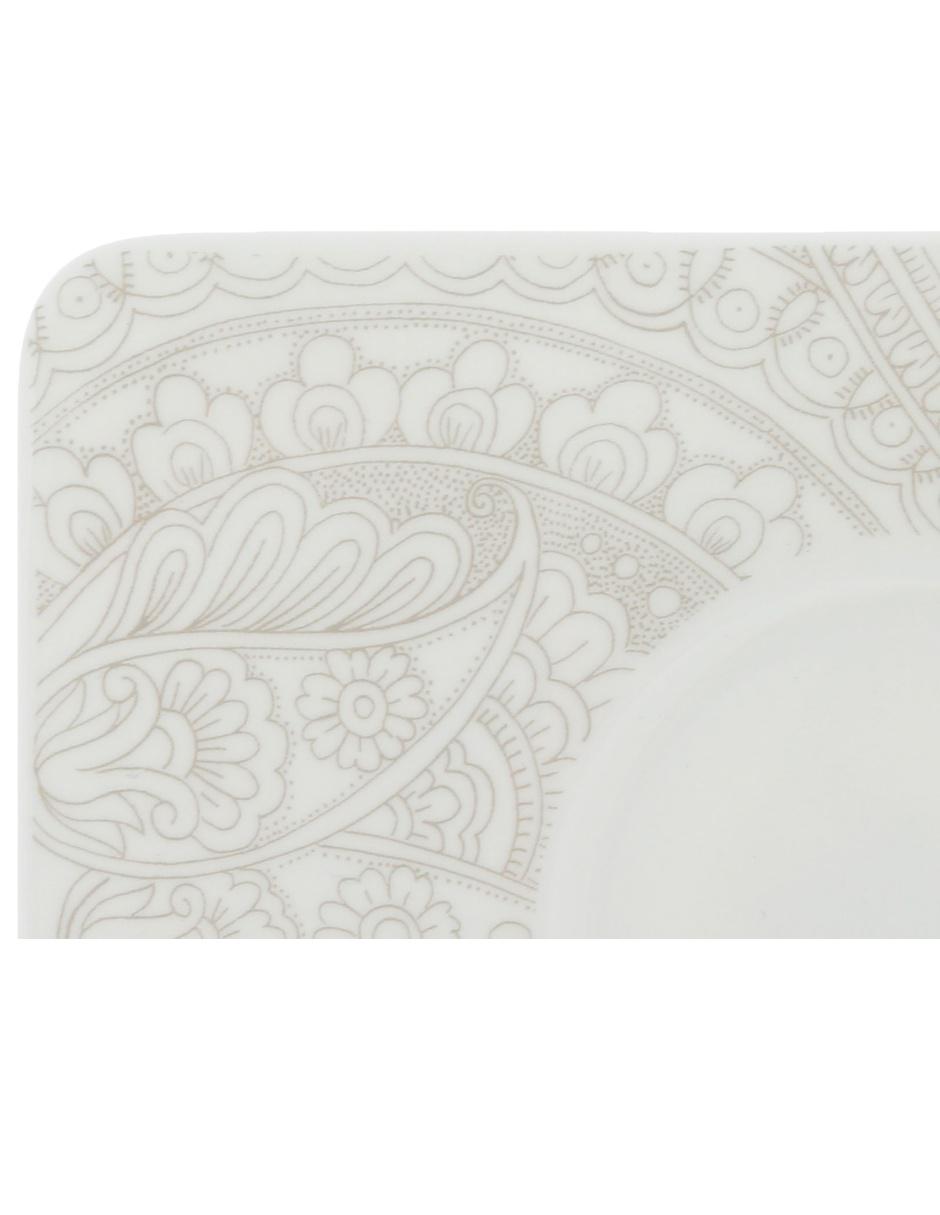 Plato Quinsal Garden de porcelana 3