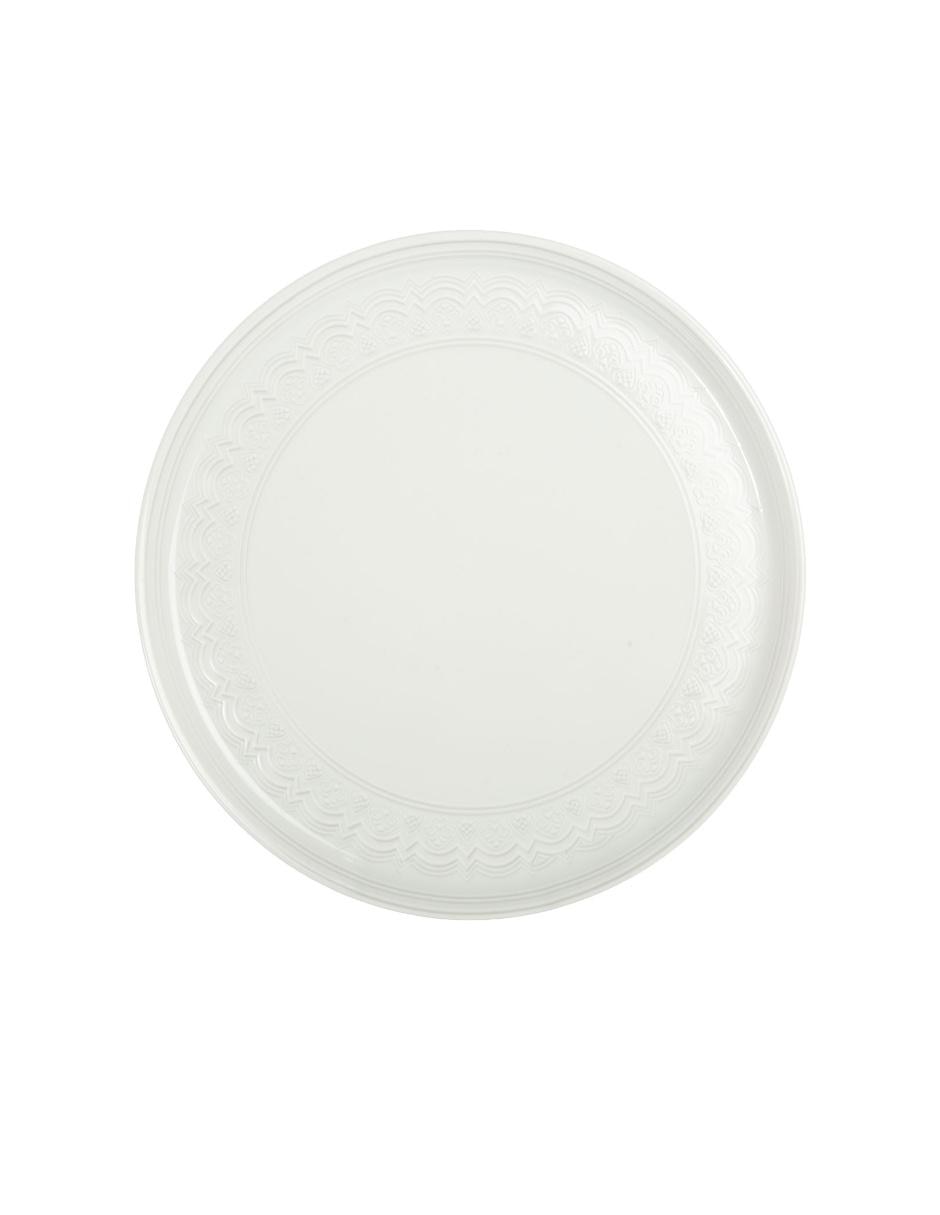 Pastelero con pie Ornament chico blanco 2