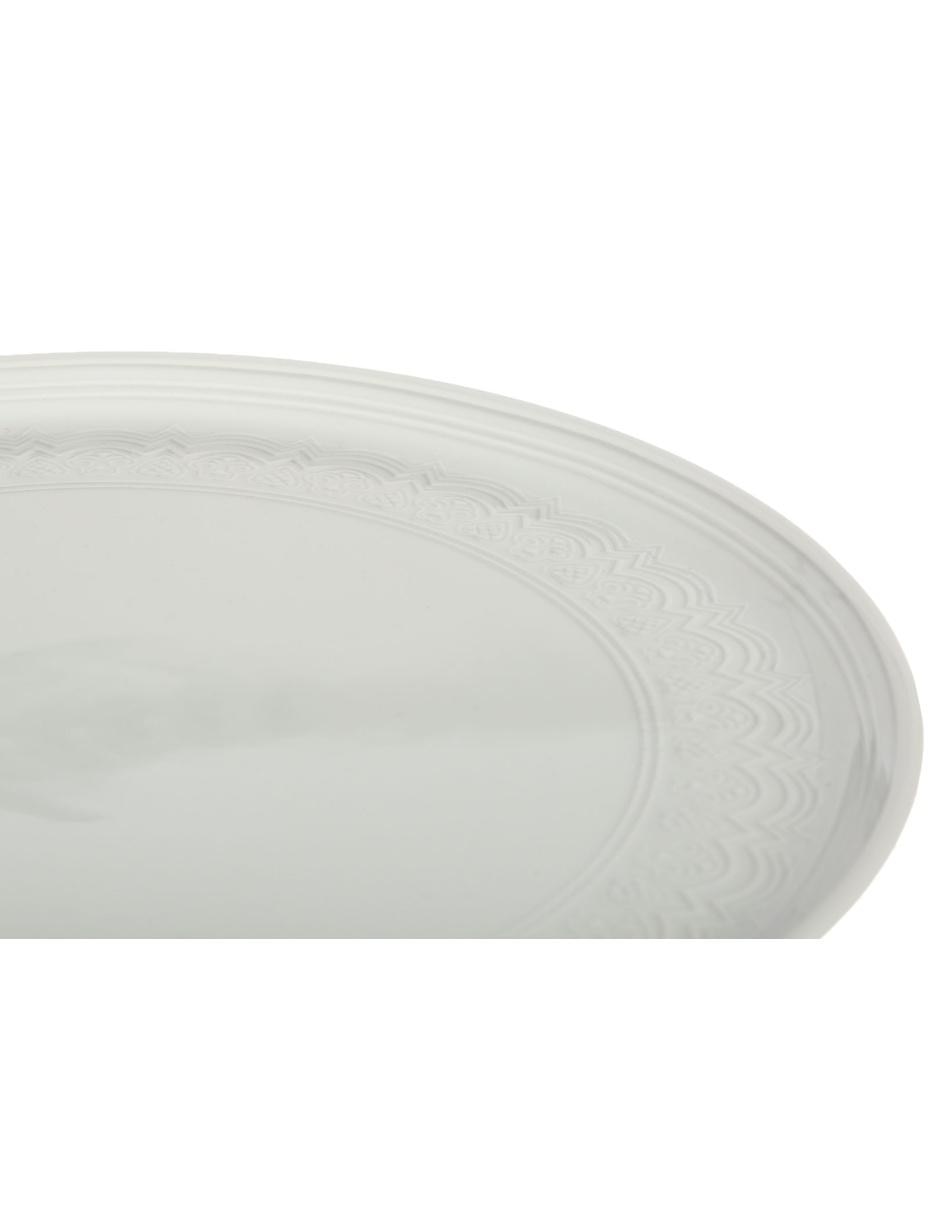 Pastelero con pie Ornament chico blanco 3