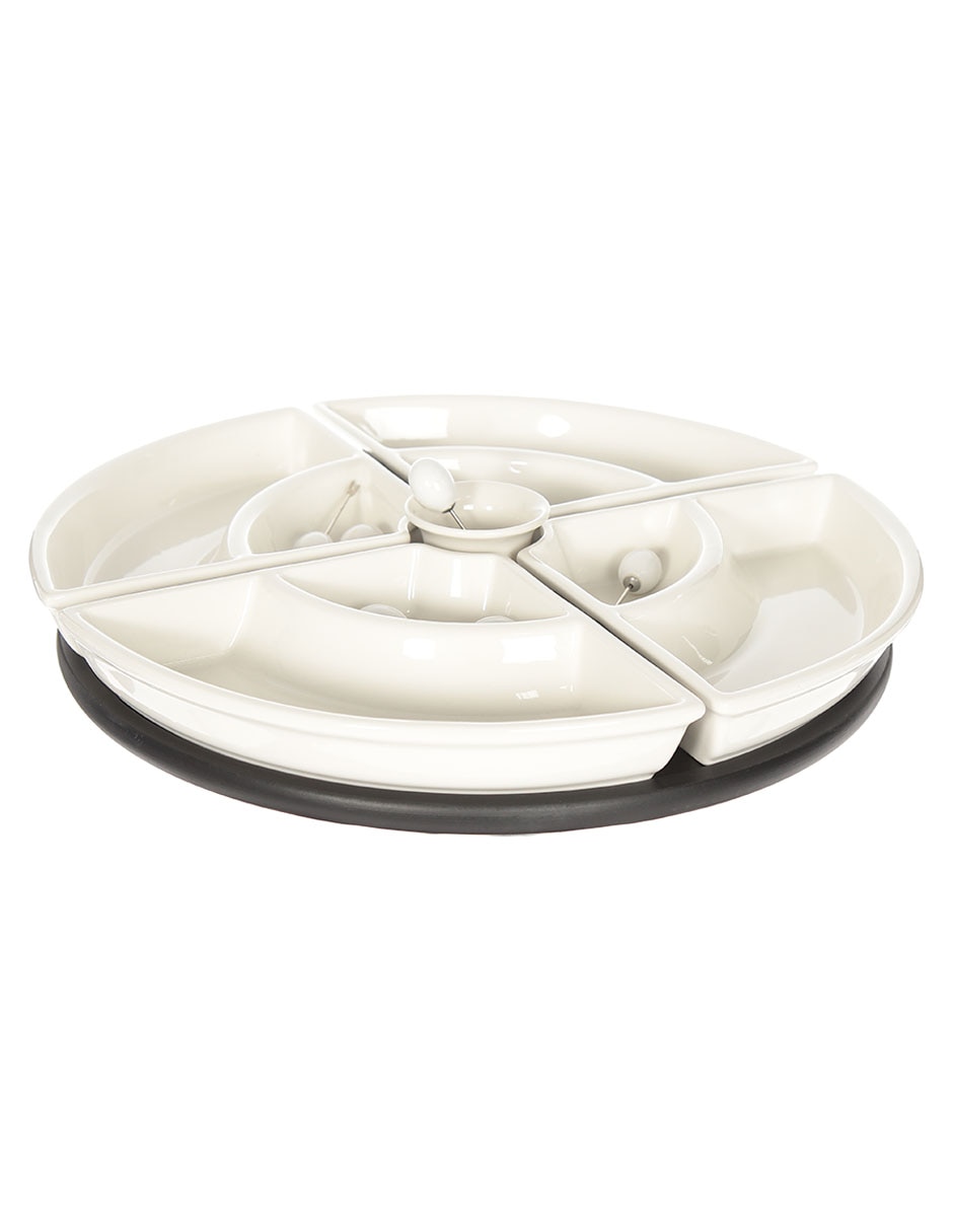 Set botanero Service de Porcelana con 8 divisiones