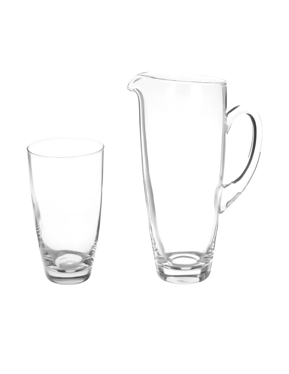 Set jarra y vasos de vidrio Set jarra y vasos de vidrio