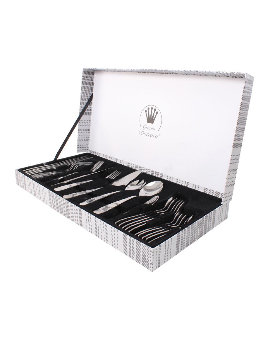 Set cubiertos de acero 27 piezas 2