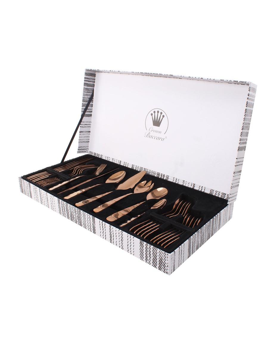 Set cubiertos de acero 27 piezas 2