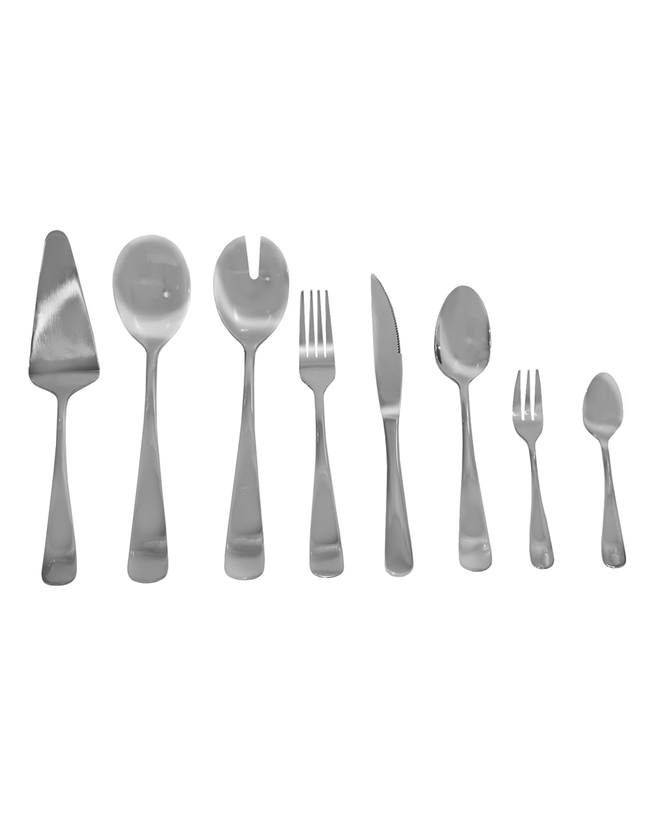Set cubiertos de acero 43 piezas Set cubiertos de acero 43 piezas