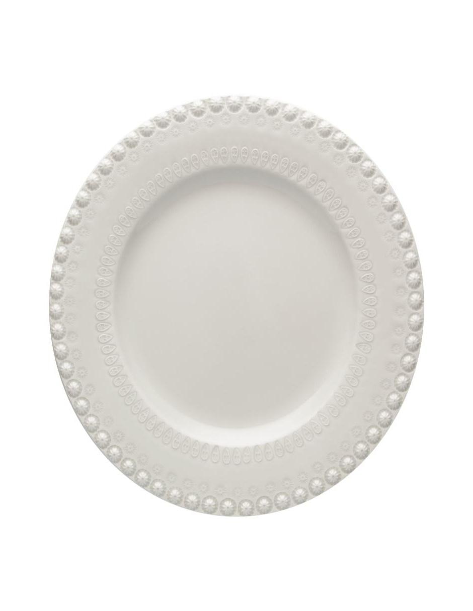 Plato postre de cerámica