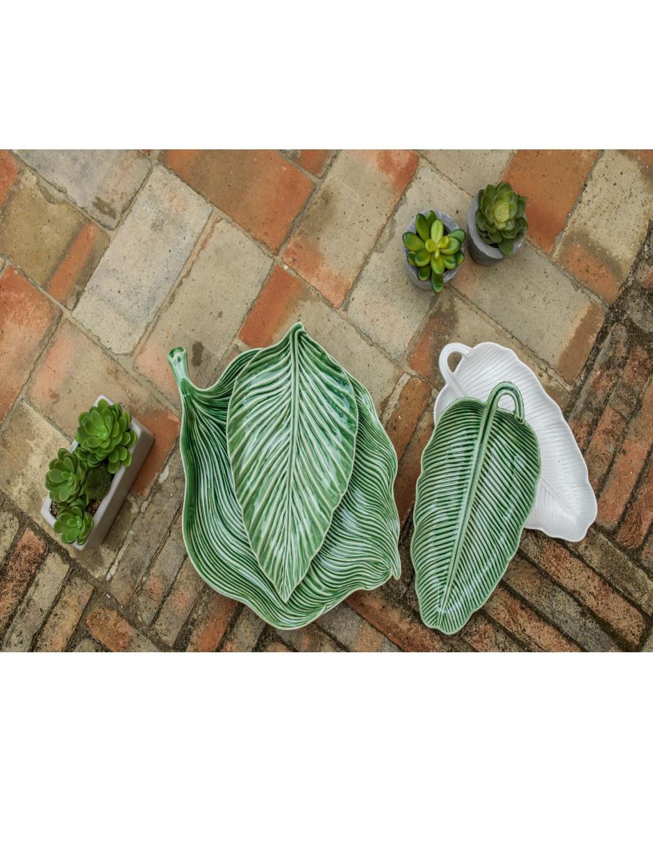 Ensaladera Hoja Bananeira verde 3
