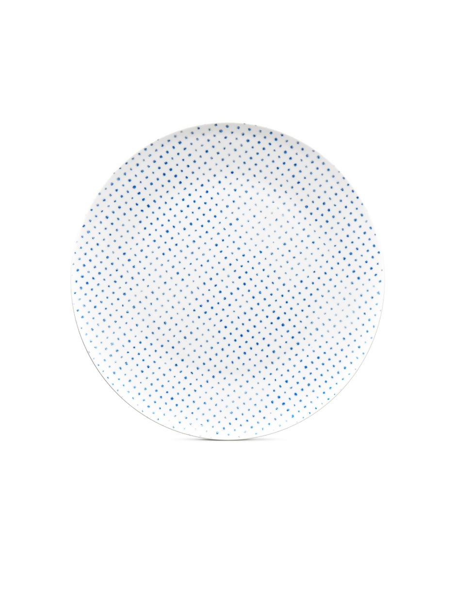 Plato trinche Hammock azul de porcelana Plato trinche Hammock azul de porcelana