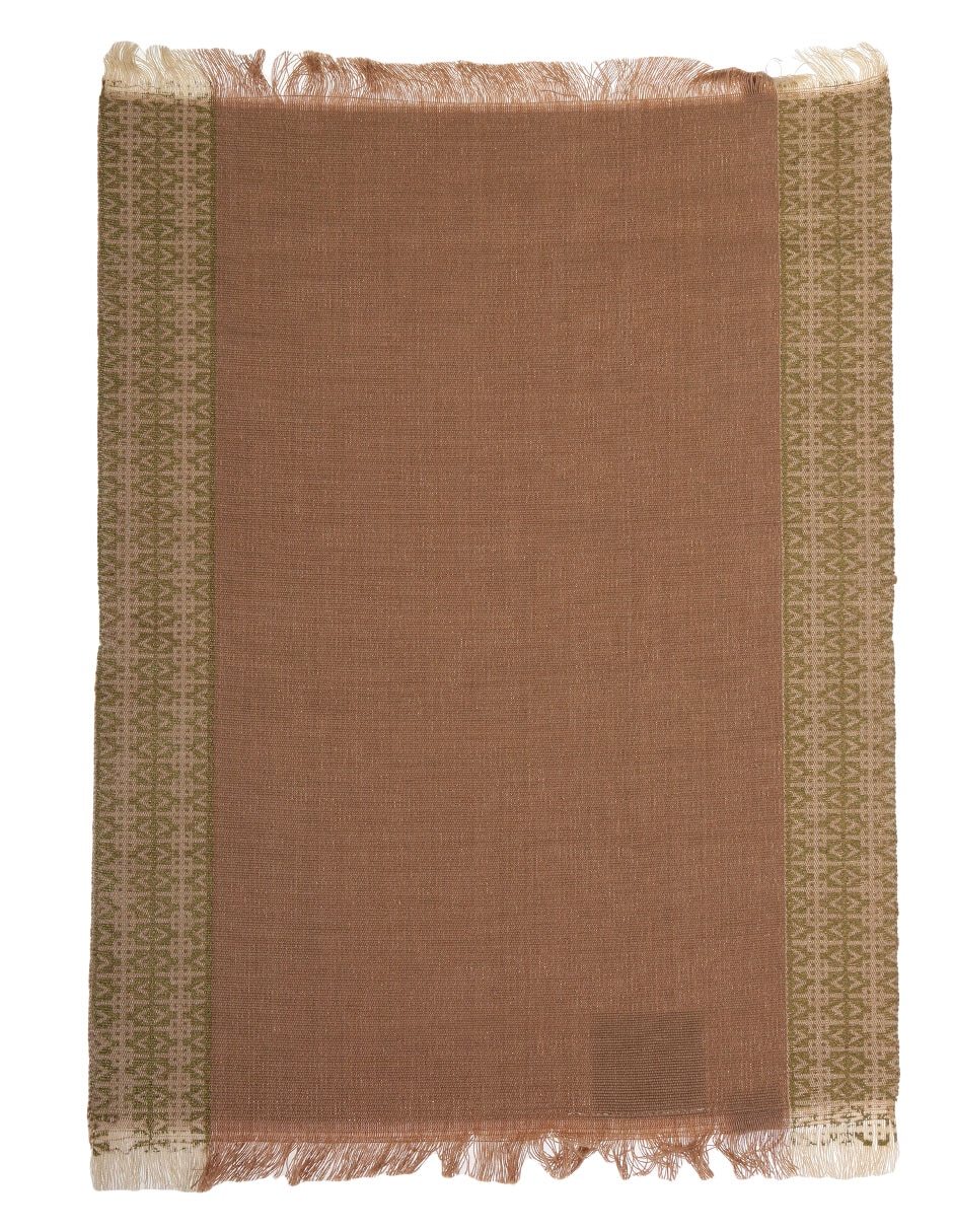 Mantel individual rectangular de algodón 1