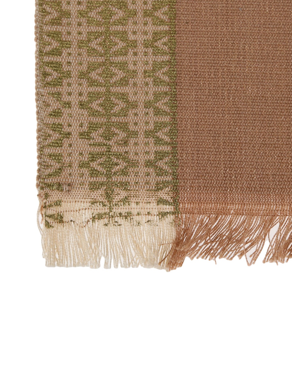 Mantel individual rectangular de algodón