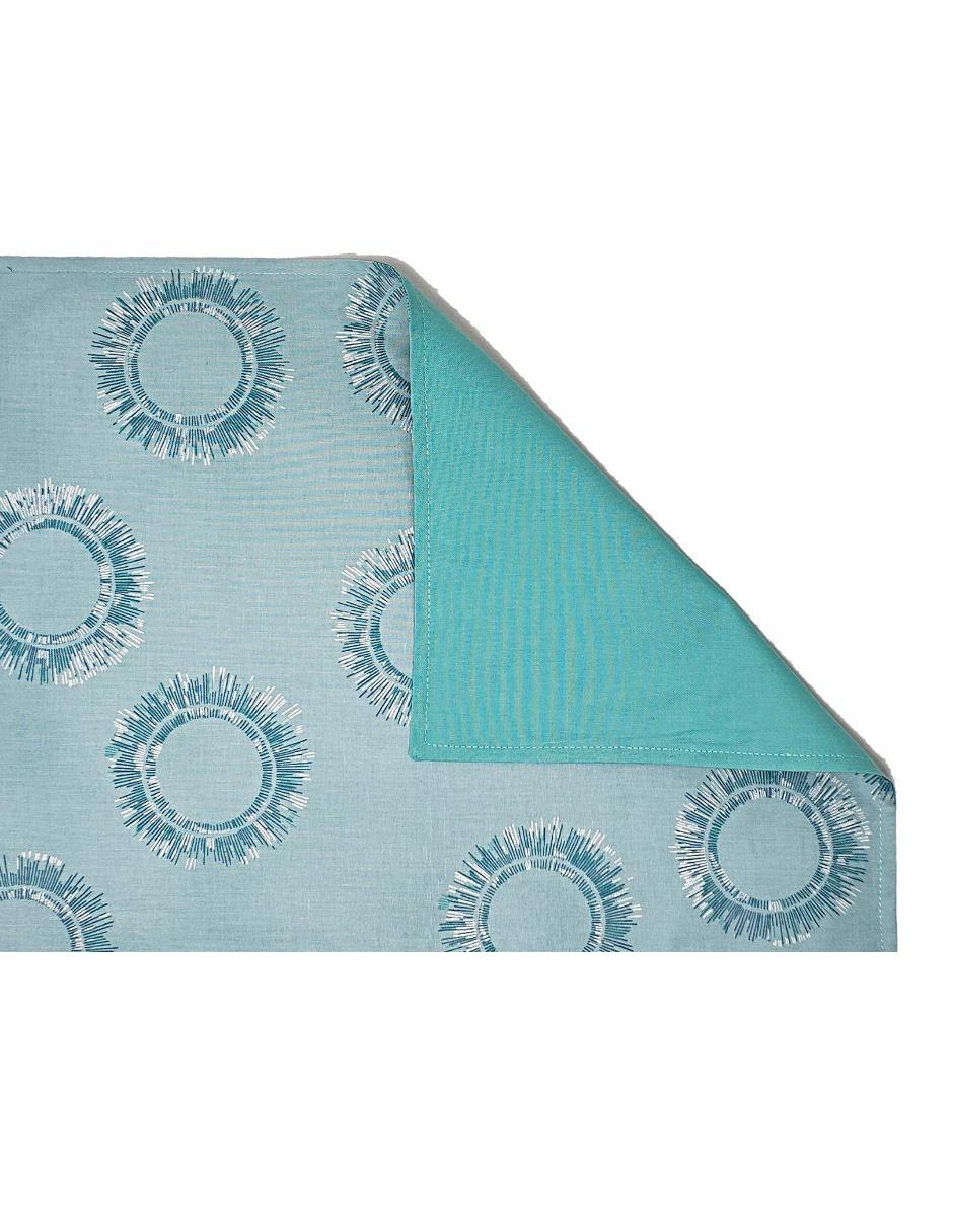 Mantel individual rectangular de algodón 3