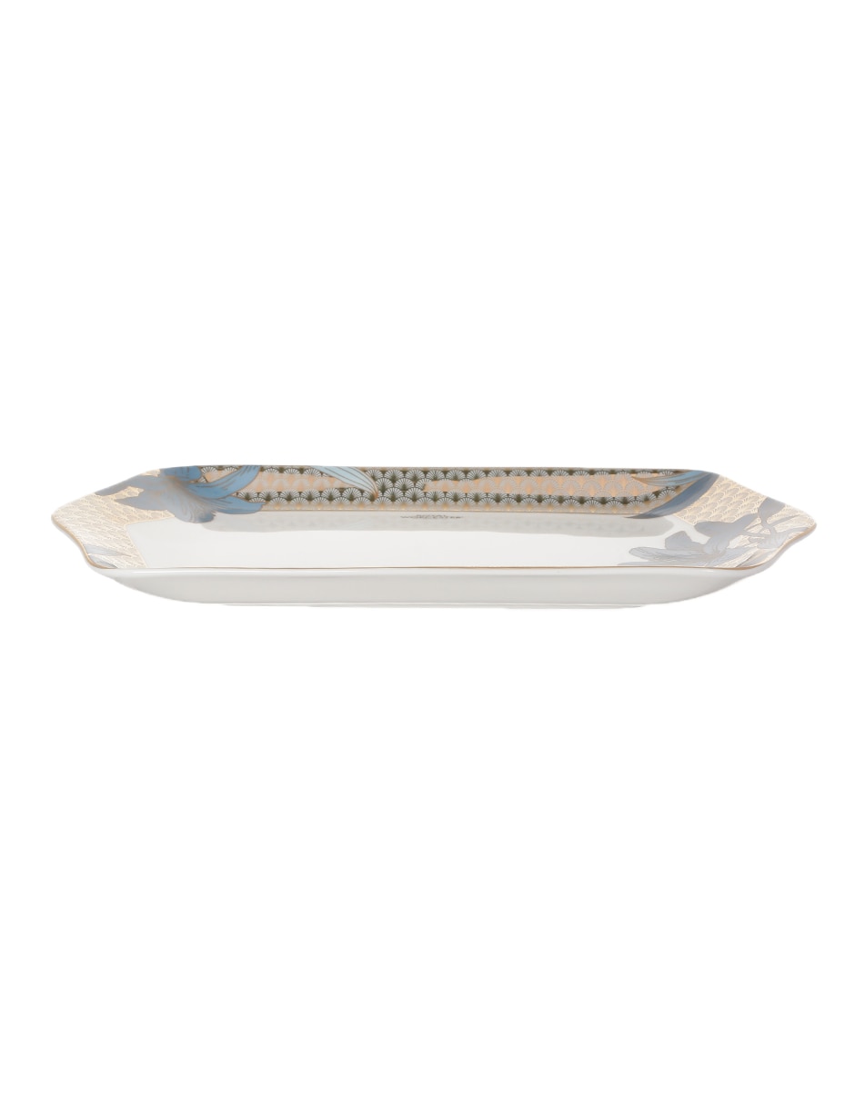 Platón Blue Lily de porcelana 2 piezas 2
