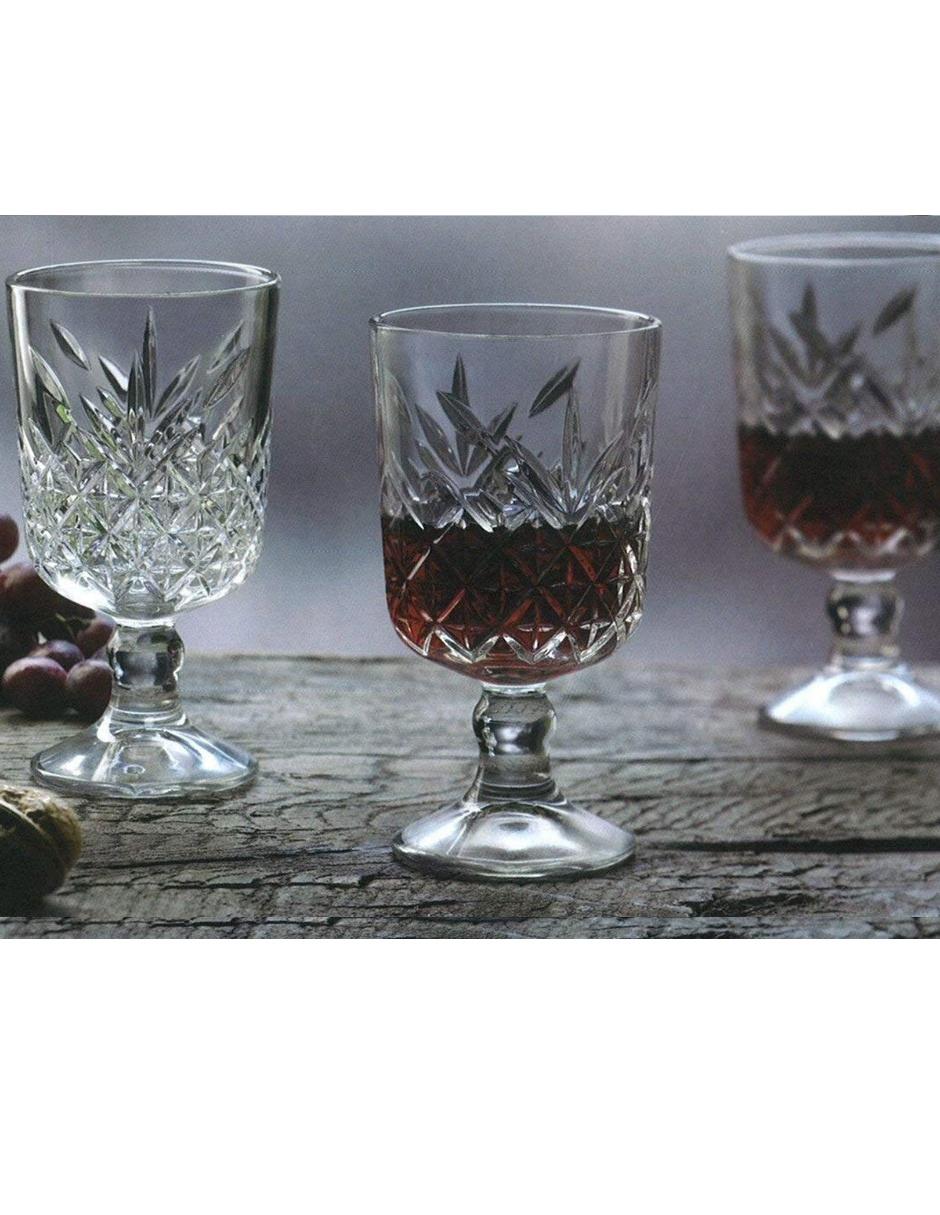 Set de copas para vino de vidrio 3