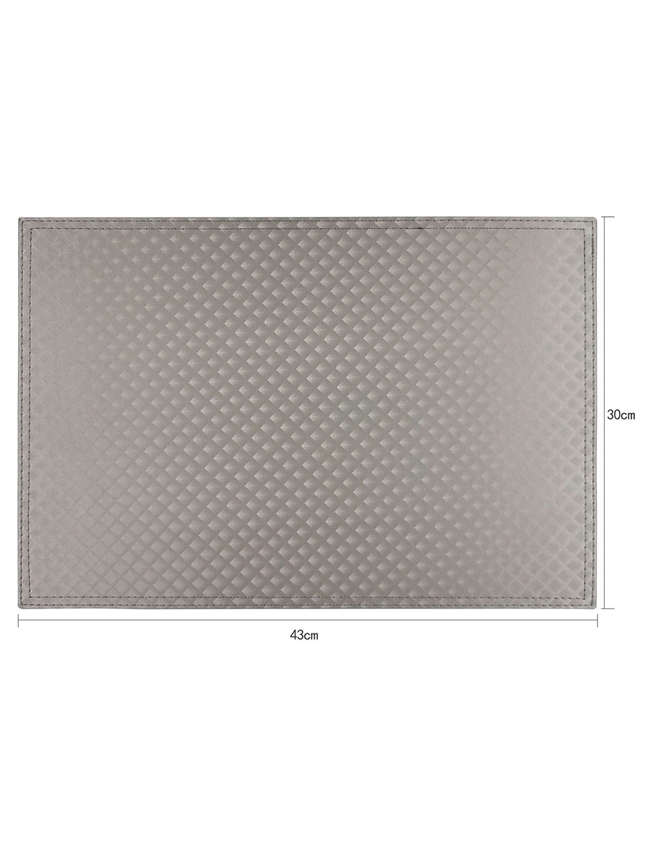 Mantel individual rectangular de ratán pvc 5