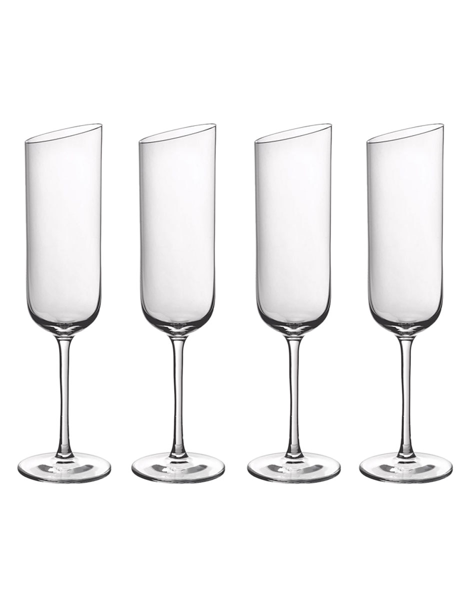 Set de copas para flauta de cristal Set de copas para flauta de cristal