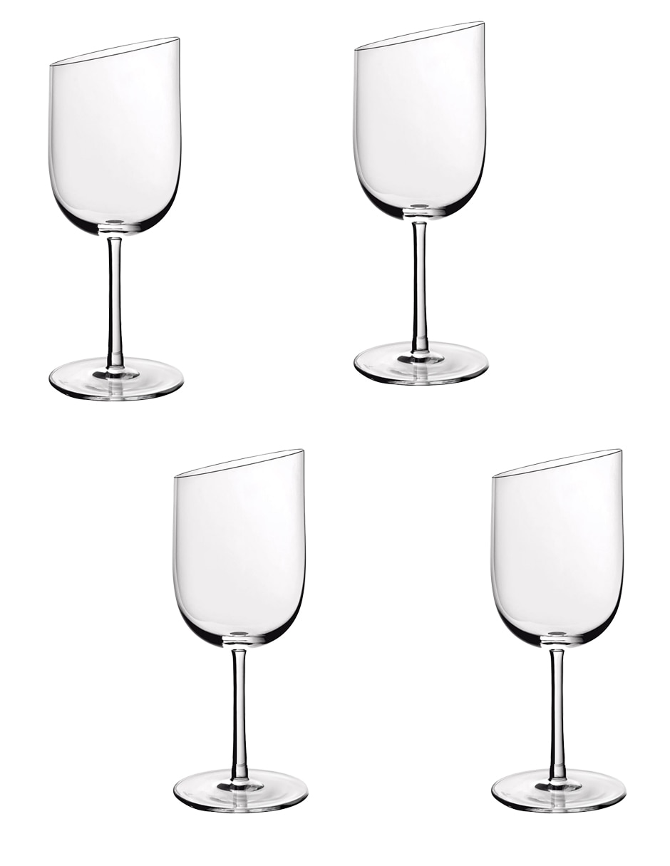 Set de copas para vino de cristal