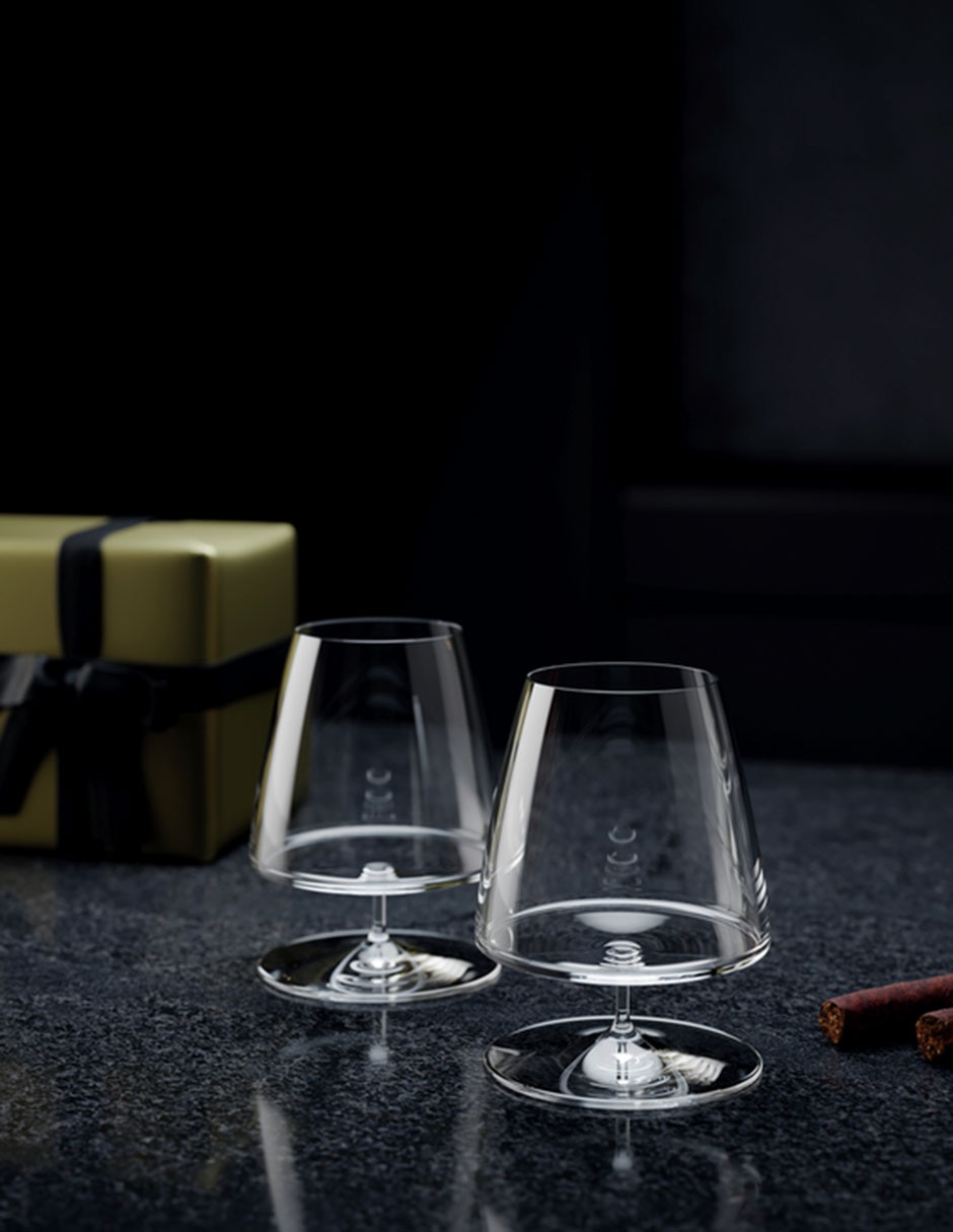Set de copas para coñac de cristal 3