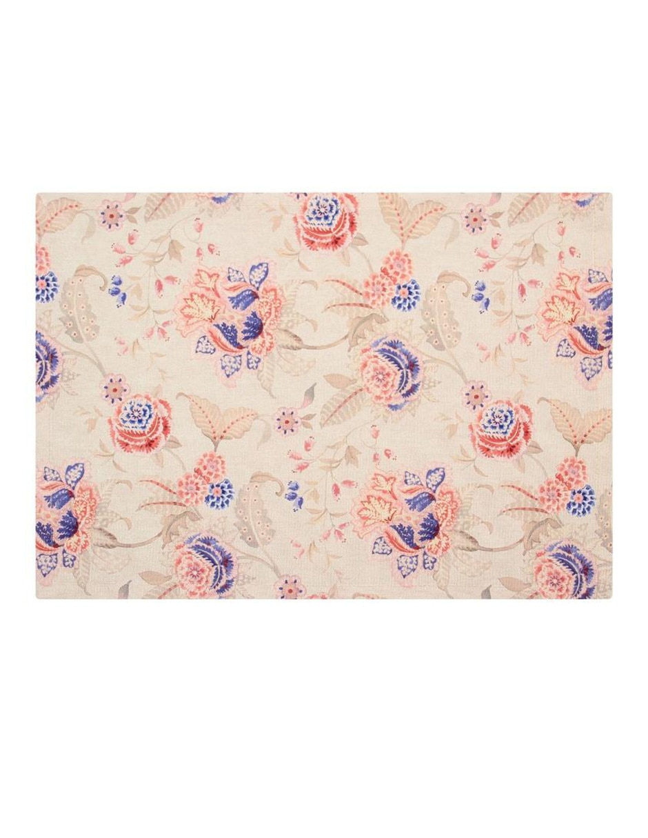 Mantel individual rectangular de algodón Chenoa