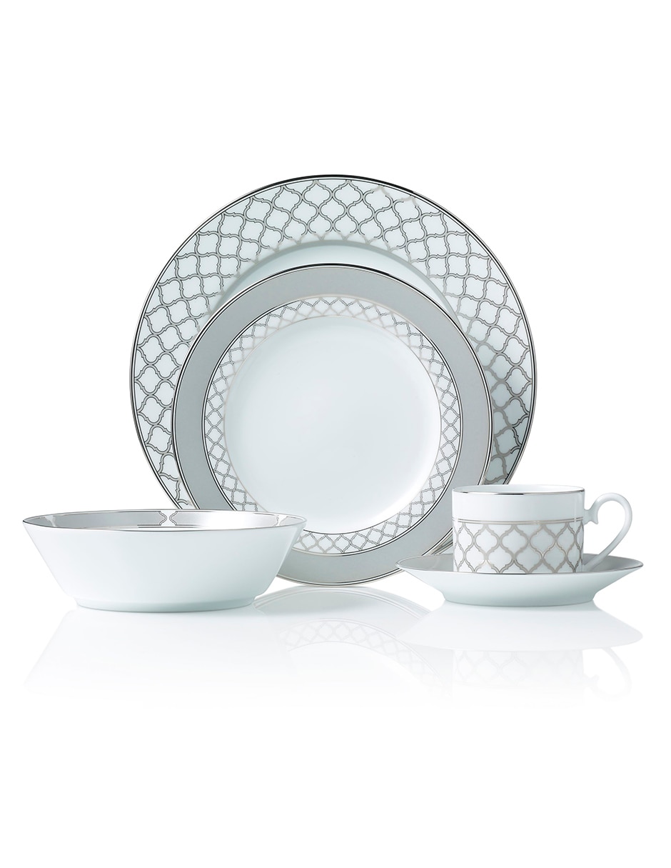 Vajilla cerrada Eternal Palace Platinum de porcelana