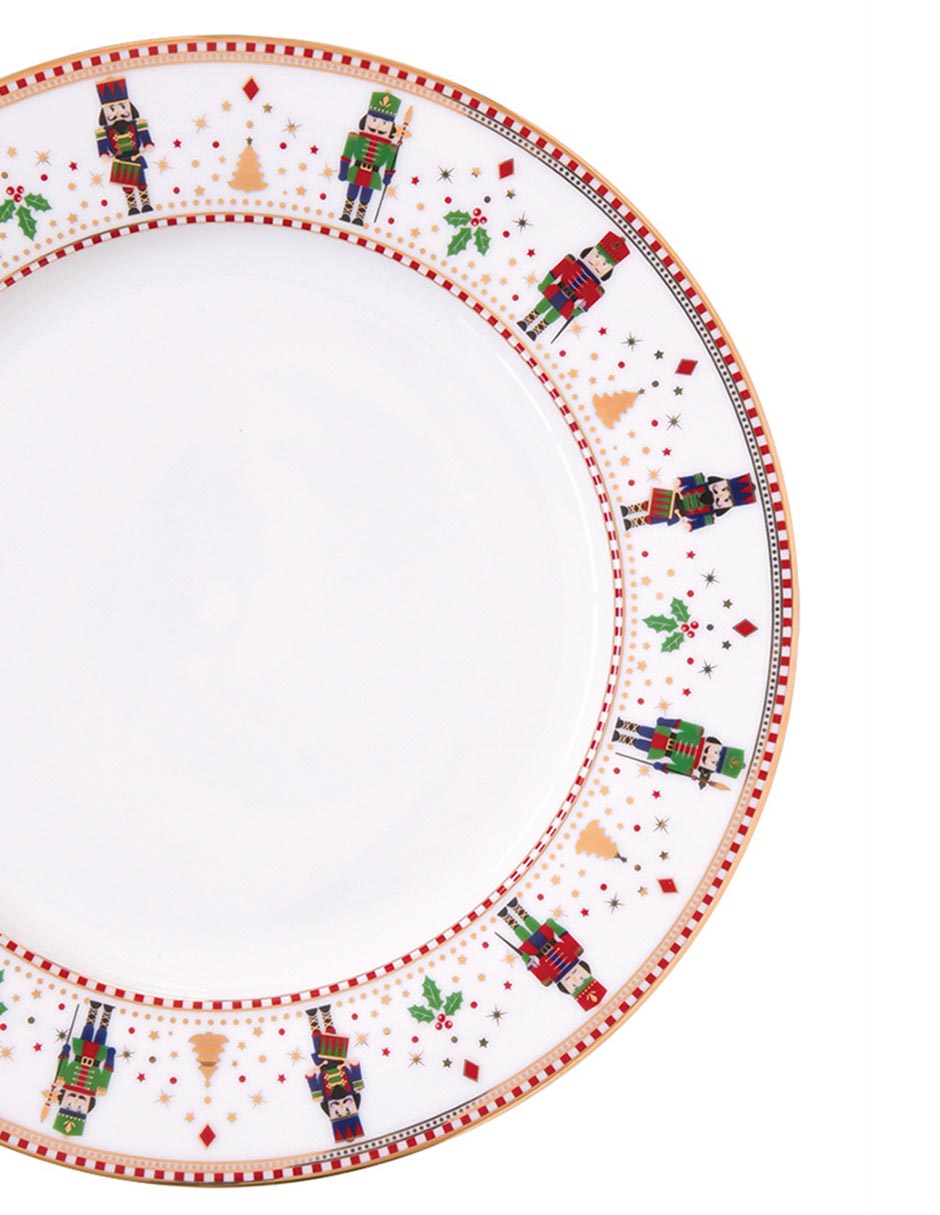 Vajilla nutcracker de porcelana para 4 personas 5