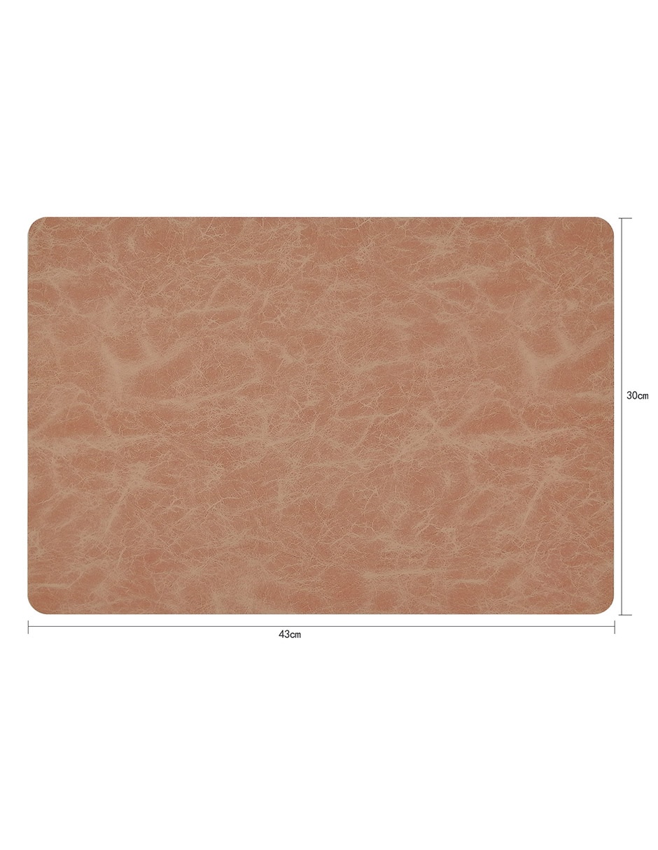 Mantel individual rectangular de poliuretano Crease 4