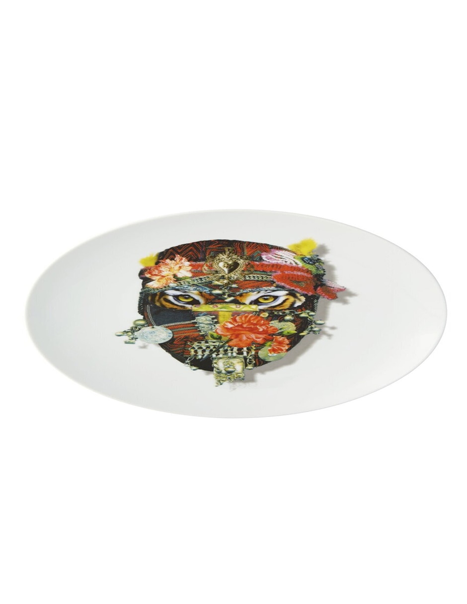 Plato postre Mister Tiger Love Who You Want de porcelana