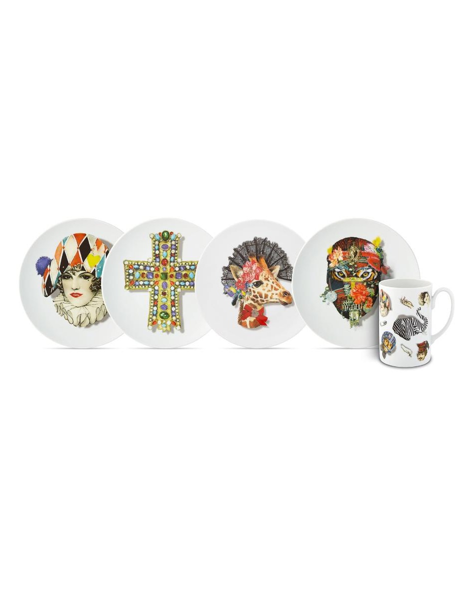 Plato postre Mister Tiger Love Who You Want de porcelana 2