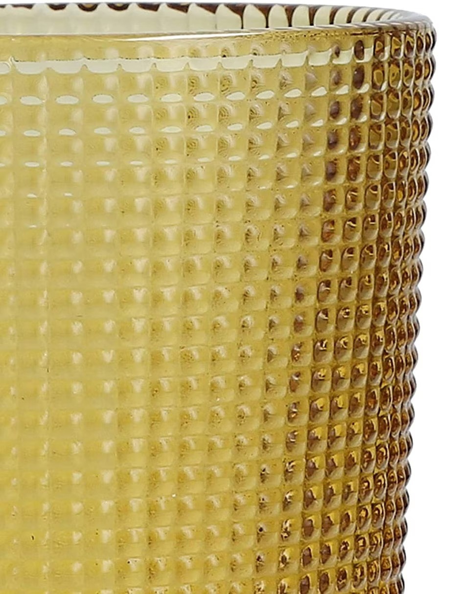 VASO MALCOLM AMBER, 345 ML, AMARILLO