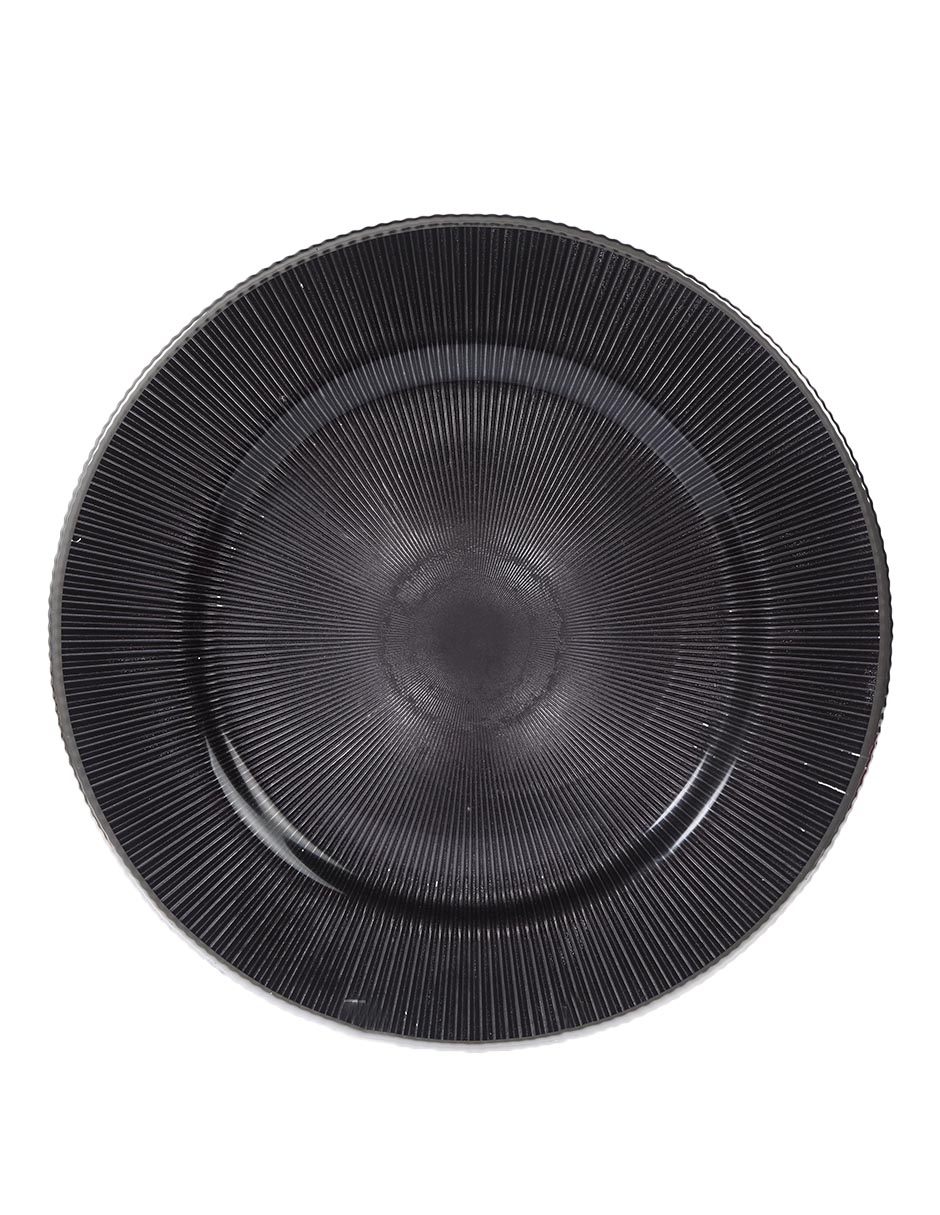 Plato base Cristal Moon de vidrio
