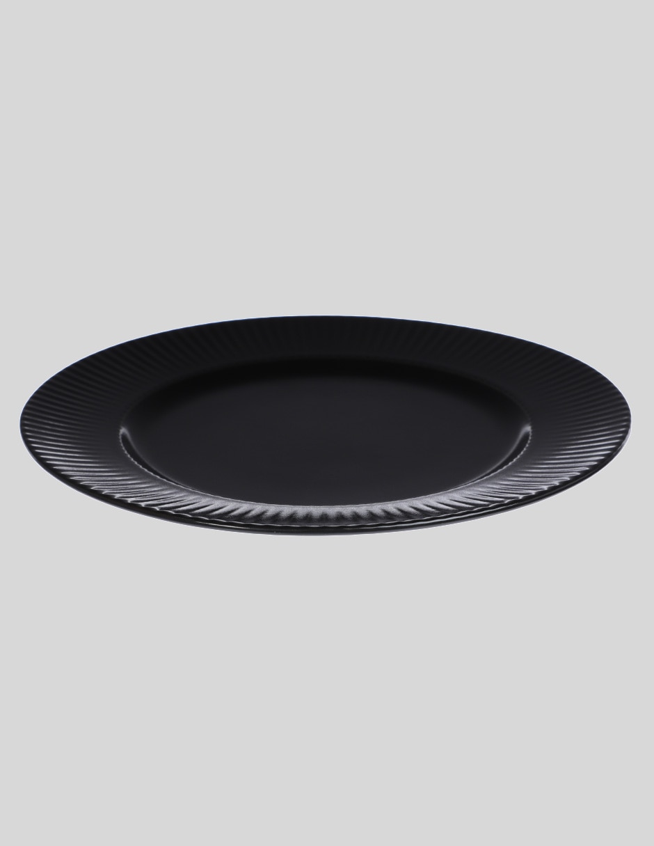 Plato postre Groovy de porcelana