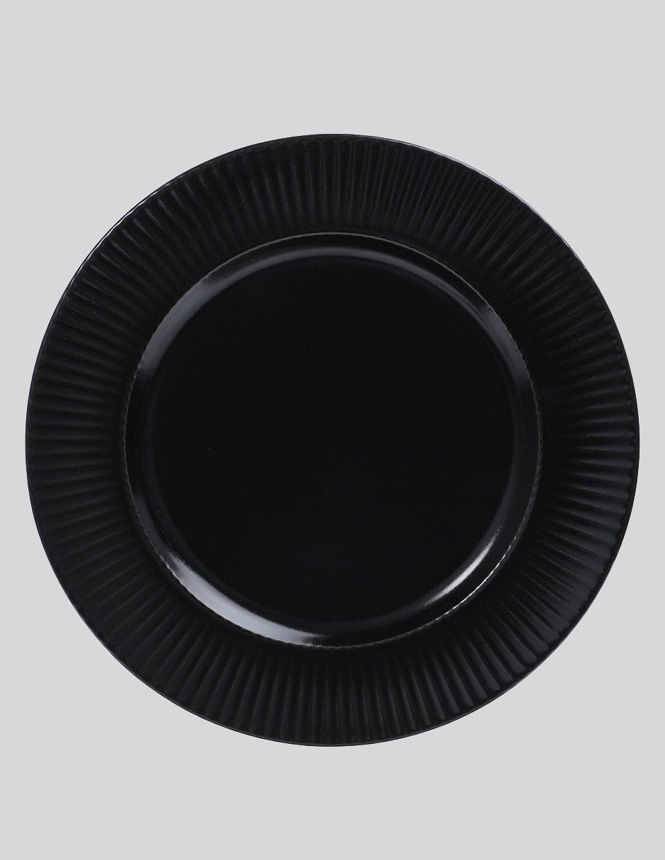 Plato postre Groovy de porcelana 2