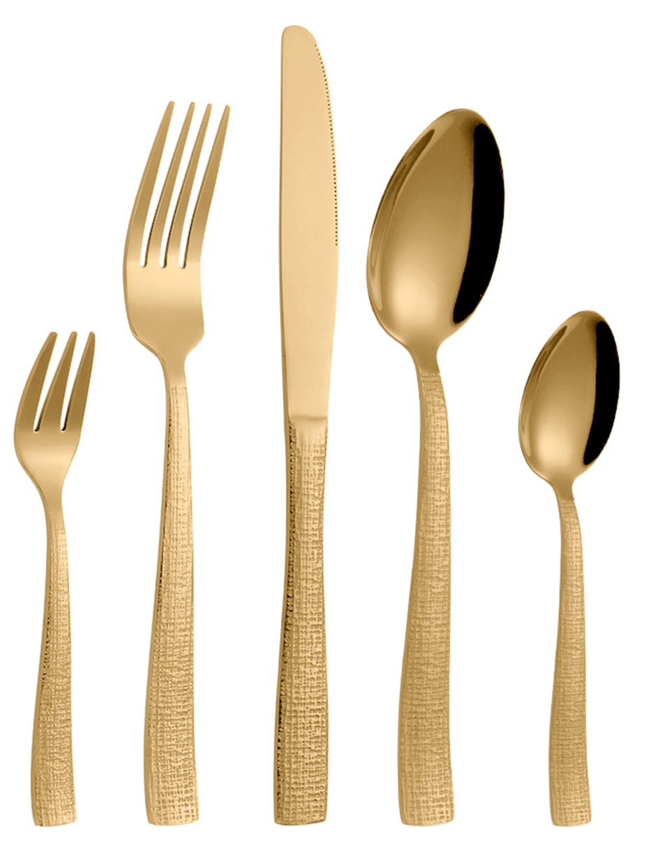 Set cubiertos Milan de acero 60 piezas 2