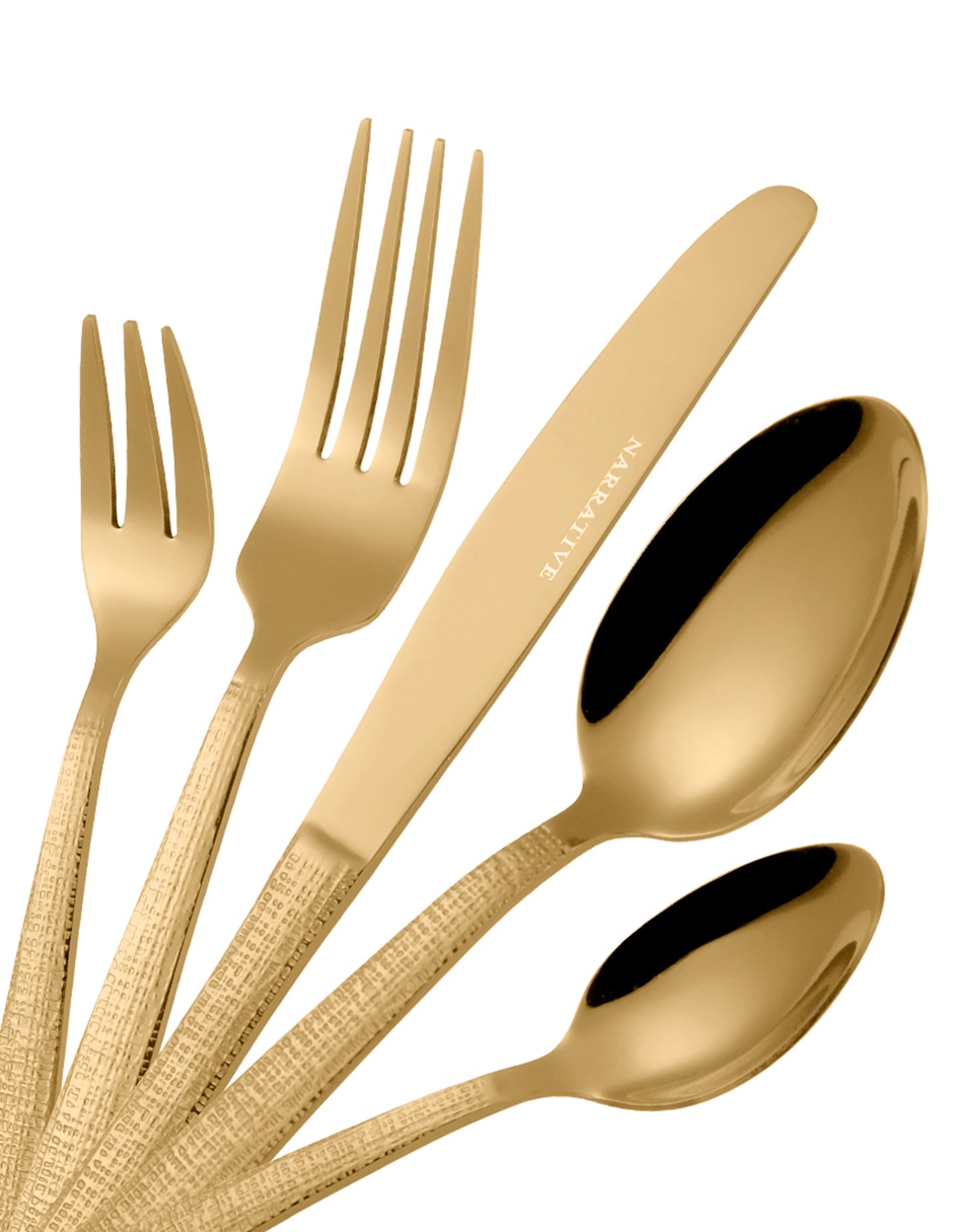 Set cubiertos Milan de acero 60 piezas 4