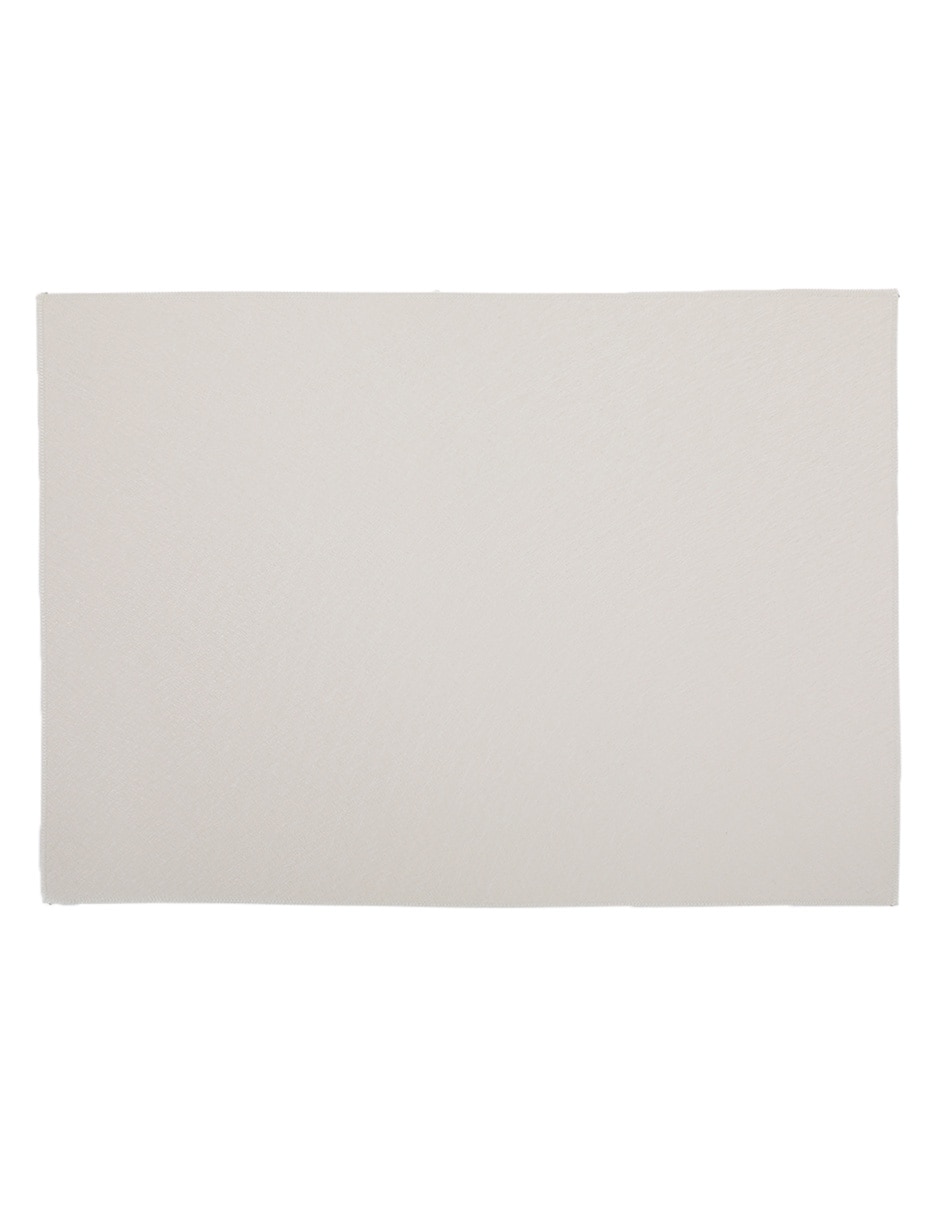 Mantel individual rectangular de acrílico Steel