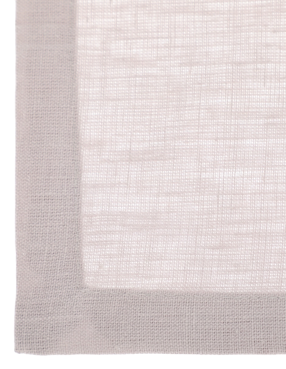 Mantel individual rectangular de lino 2