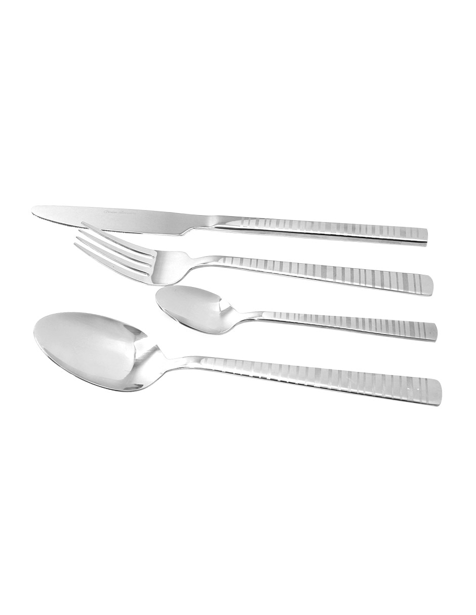 Set cubiertos de acero inoxidable 24 piezas 2