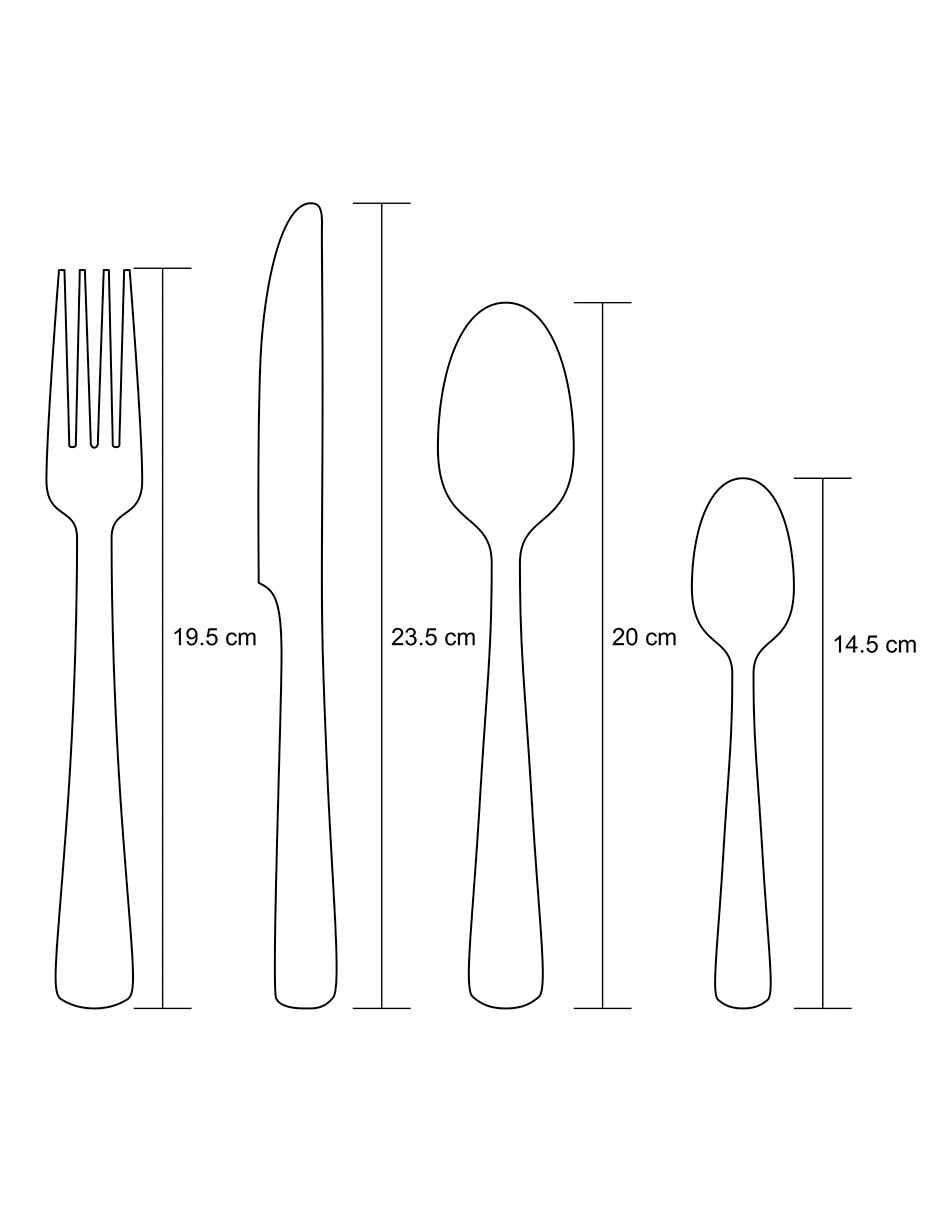 Set cubiertos de acero inoxidable 24 piezas 5
