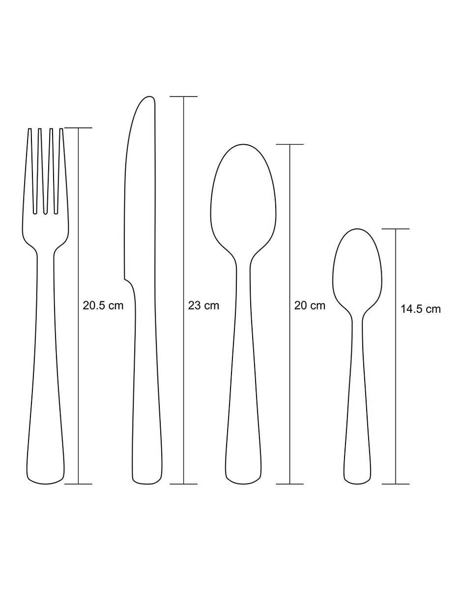 Set cubiertos de acero inoxidable 48 piezas 5