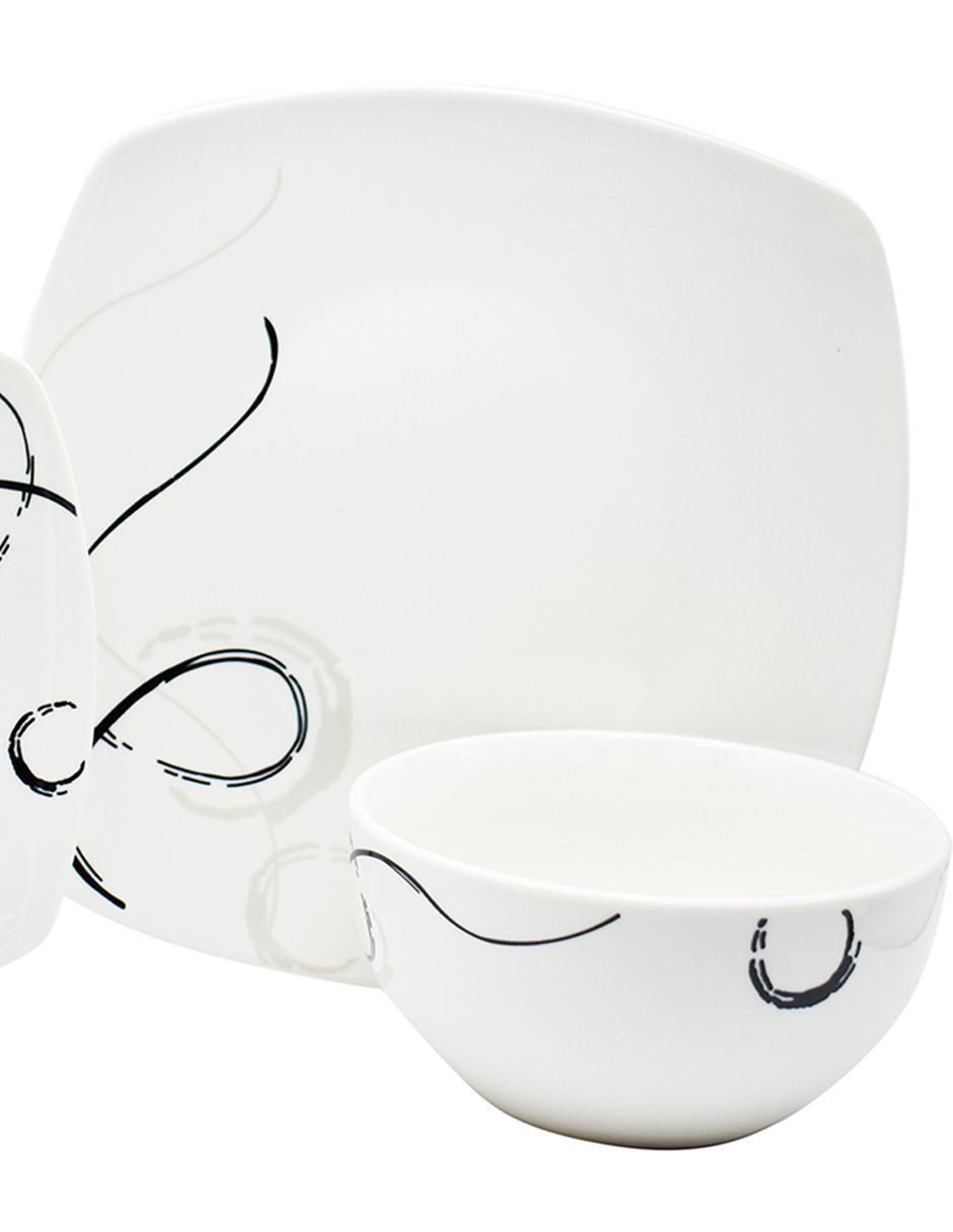 Vajilla cerrada 16 piezas porcelana 3